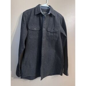 Grizzly Mountain Men's M Long Sleeve Double Brushed Chamois Flannel Graphite
